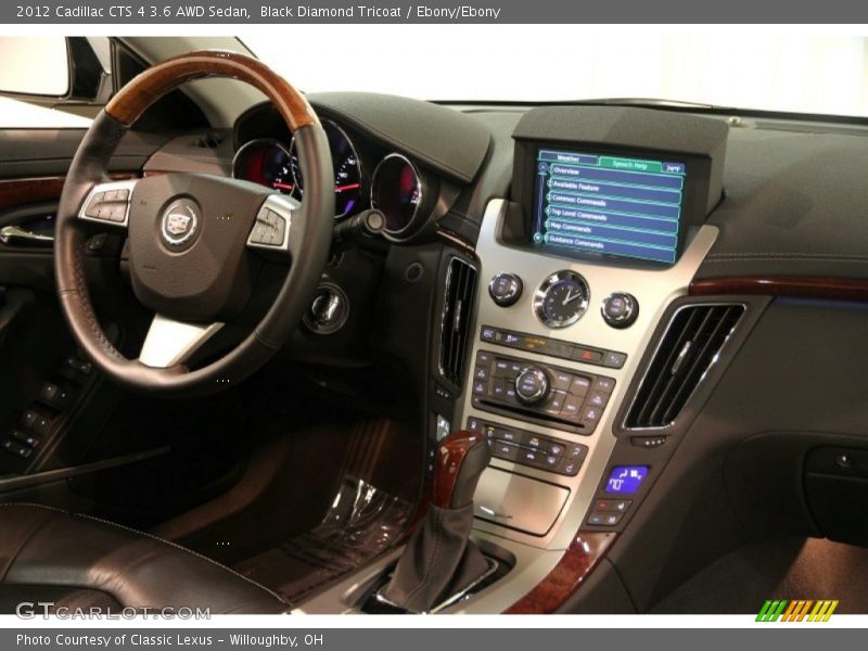 Black Diamond Tricoat / Ebony/Ebony 2012 Cadillac CTS 4 3.6 AWD Sedan