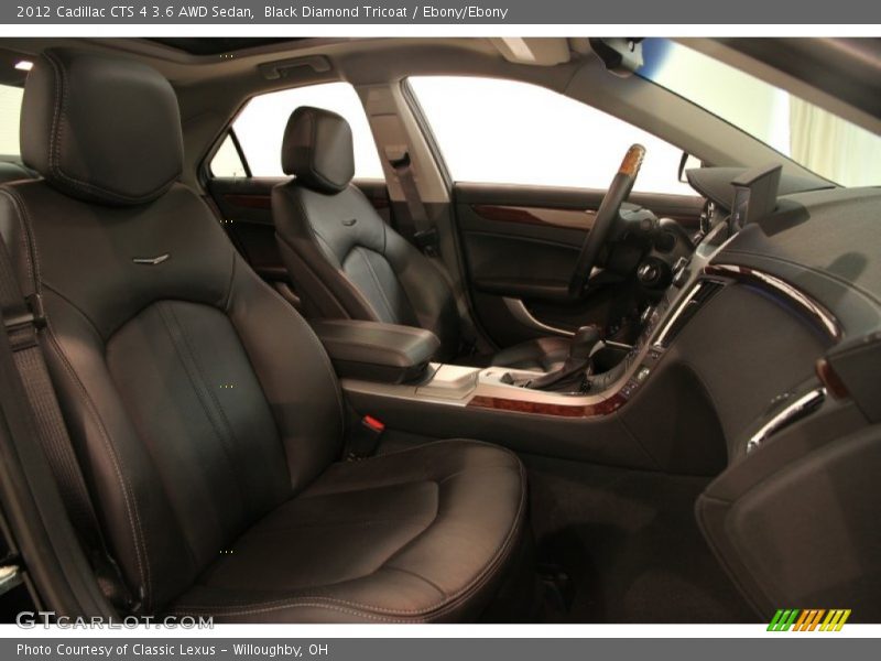 Black Diamond Tricoat / Ebony/Ebony 2012 Cadillac CTS 4 3.6 AWD Sedan