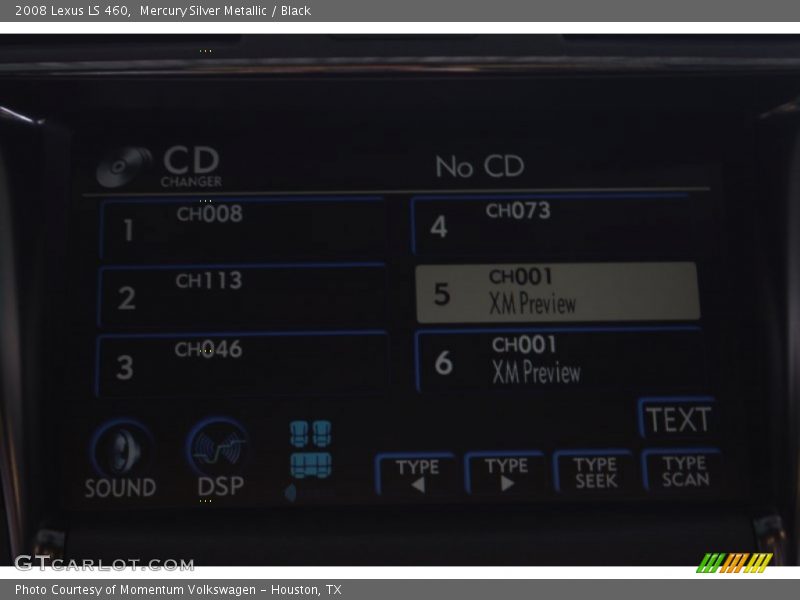 Mercury Silver Metallic / Black 2008 Lexus LS 460