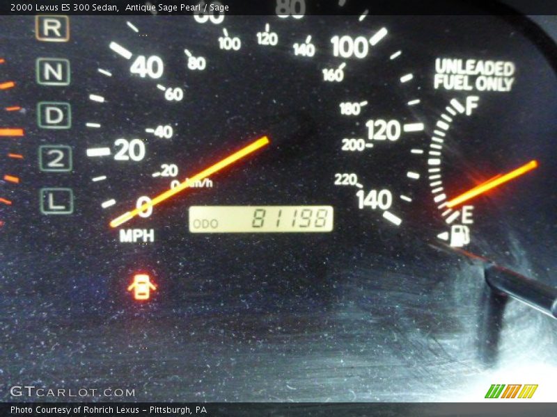 Antique Sage Pearl / Sage 2000 Lexus ES 300 Sedan