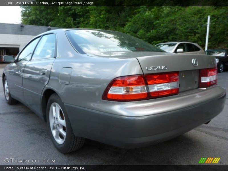 Antique Sage Pearl / Sage 2000 Lexus ES 300 Sedan