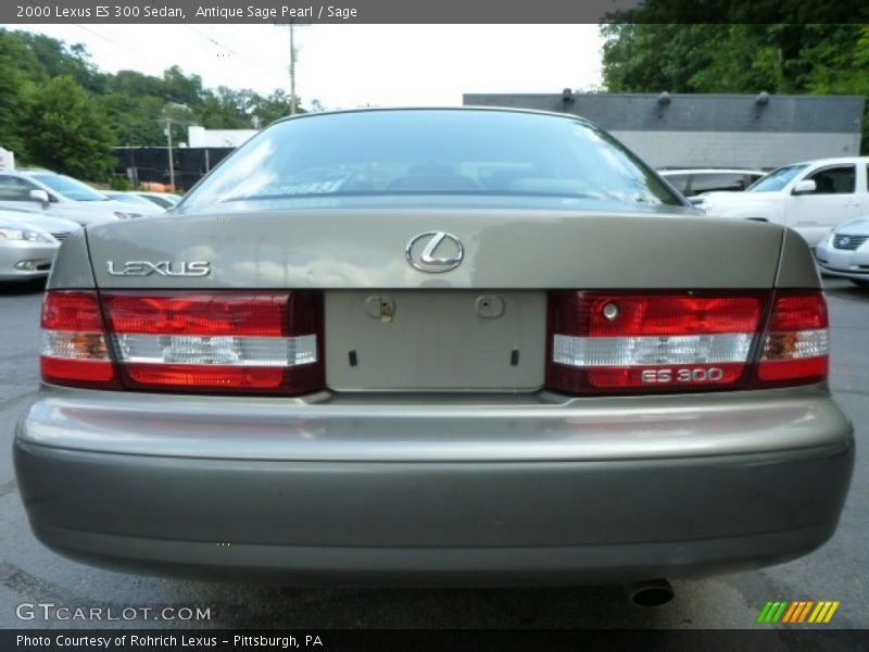Antique Sage Pearl / Sage 2000 Lexus ES 300 Sedan