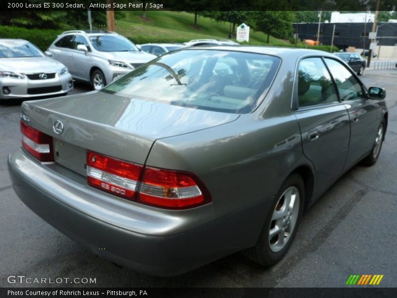 Antique Sage Pearl / Sage 2000 Lexus ES 300 Sedan