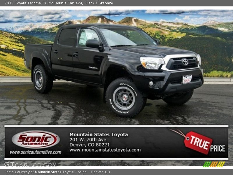 Black / Graphite 2013 Toyota Tacoma TX Pro Double Cab 4x4