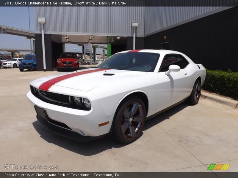 Bright White / Dark Slate Gray 2013 Dodge Challenger Rallye Redline