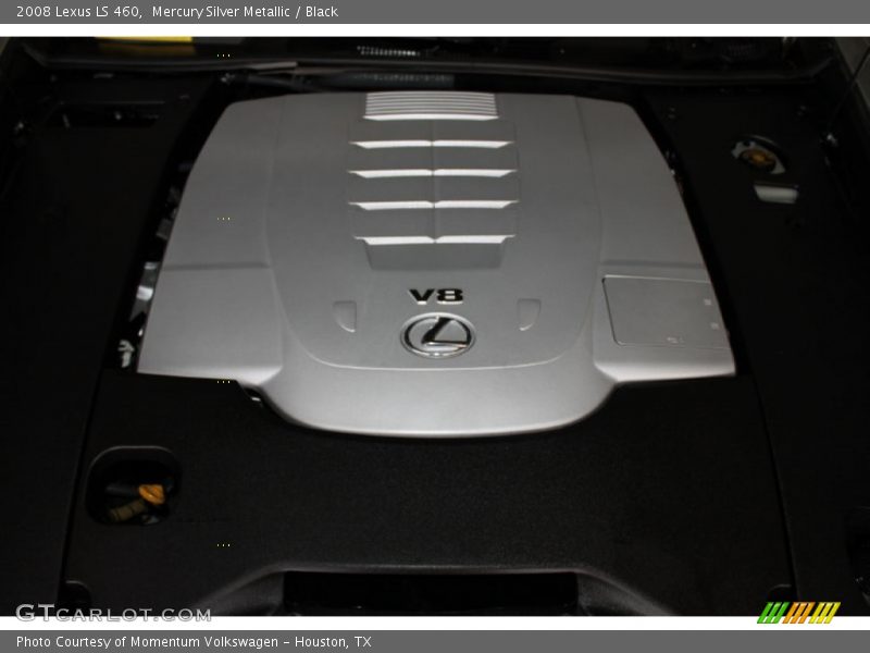Mercury Silver Metallic / Black 2008 Lexus LS 460
