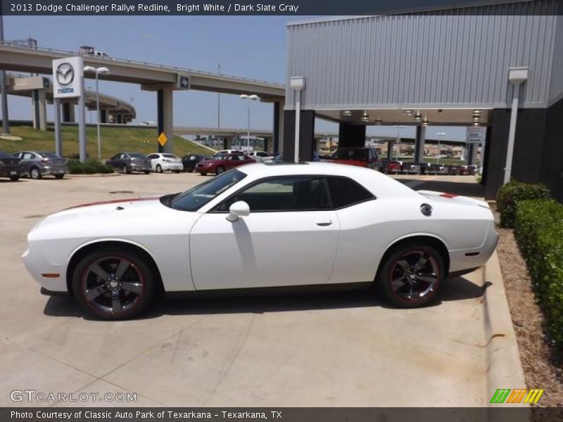 Bright White / Dark Slate Gray 2013 Dodge Challenger Rallye Redline