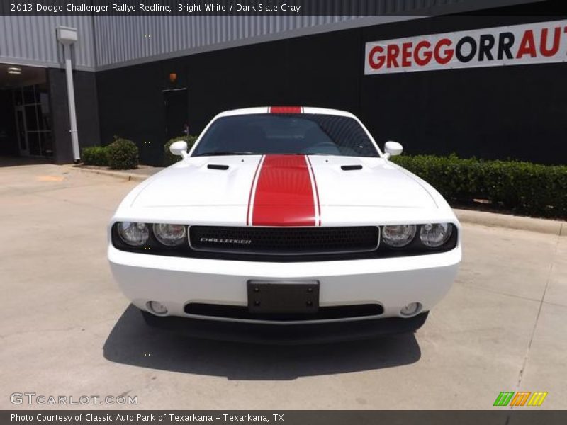 Bright White / Dark Slate Gray 2013 Dodge Challenger Rallye Redline