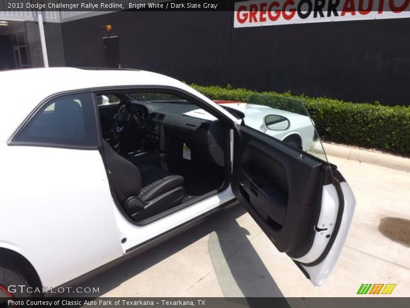 Bright White / Dark Slate Gray 2013 Dodge Challenger Rallye Redline