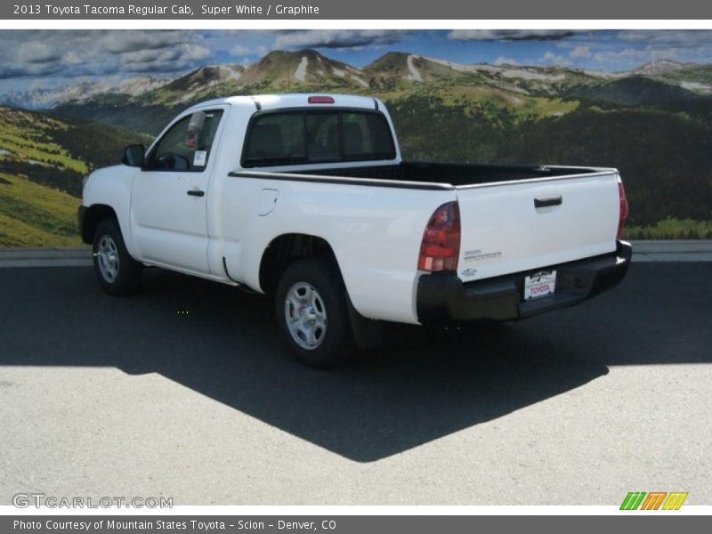 Super White / Graphite 2013 Toyota Tacoma Regular Cab