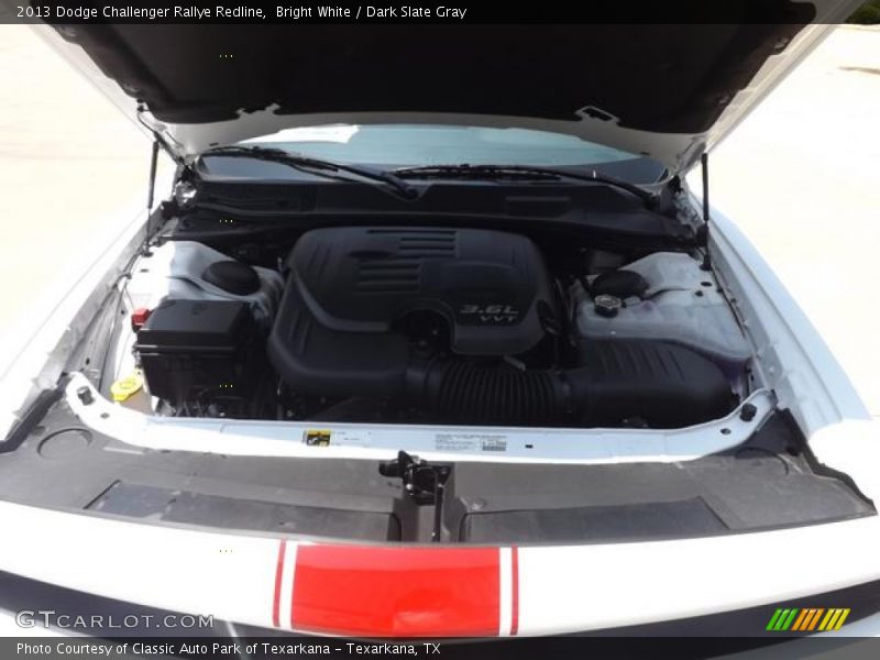 Bright White / Dark Slate Gray 2013 Dodge Challenger Rallye Redline