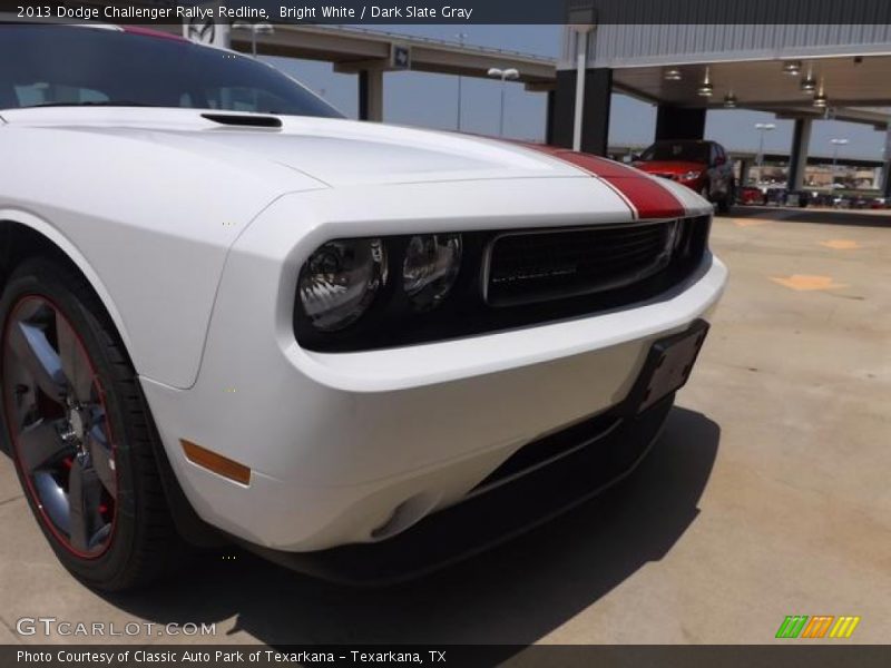 Bright White / Dark Slate Gray 2013 Dodge Challenger Rallye Redline