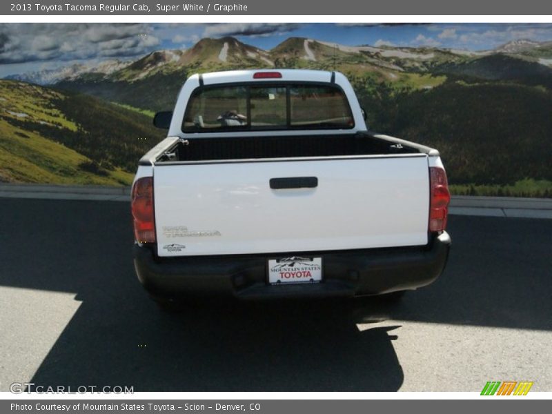 Super White / Graphite 2013 Toyota Tacoma Regular Cab