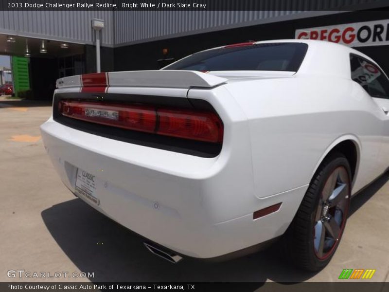 Bright White / Dark Slate Gray 2013 Dodge Challenger Rallye Redline