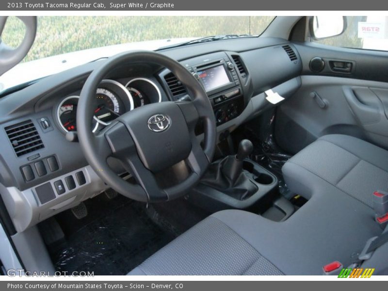 Super White / Graphite 2013 Toyota Tacoma Regular Cab