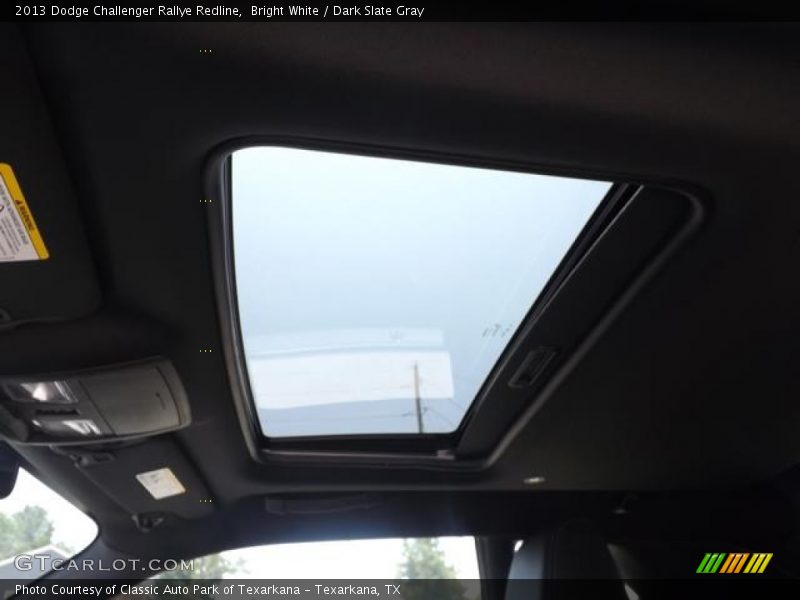 Bright White / Dark Slate Gray 2013 Dodge Challenger Rallye Redline