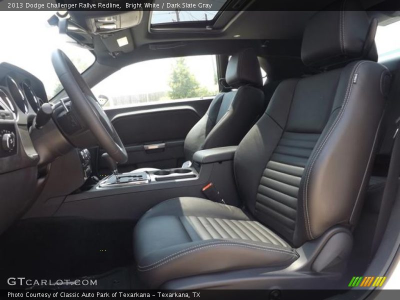 Bright White / Dark Slate Gray 2013 Dodge Challenger Rallye Redline