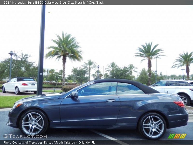 Steel Gray Metallic / Grey/Black 2014 Mercedes-Benz E 350 Cabriolet