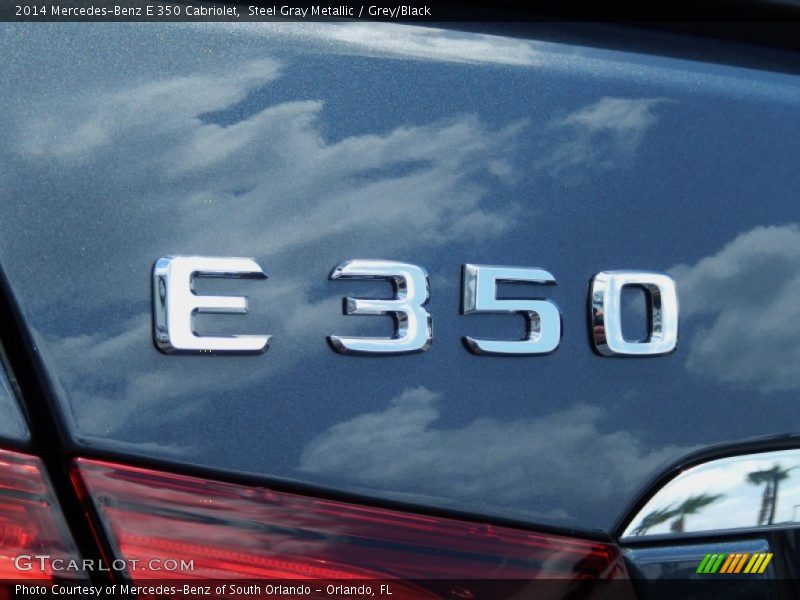 Steel Gray Metallic / Grey/Black 2014 Mercedes-Benz E 350 Cabriolet