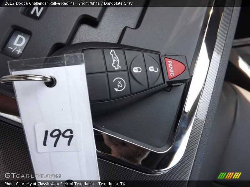 Bright White / Dark Slate Gray 2013 Dodge Challenger Rallye Redline