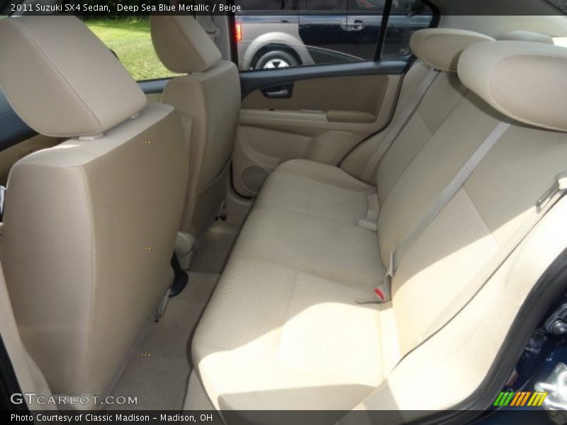 Deep Sea Blue Metallic / Beige 2011 Suzuki SX4 Sedan