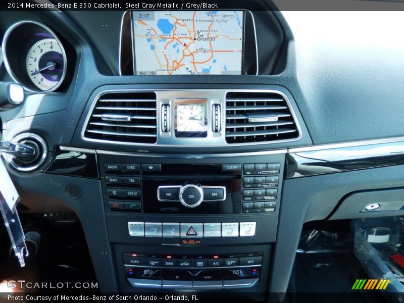 Steel Gray Metallic / Grey/Black 2014 Mercedes-Benz E 350 Cabriolet