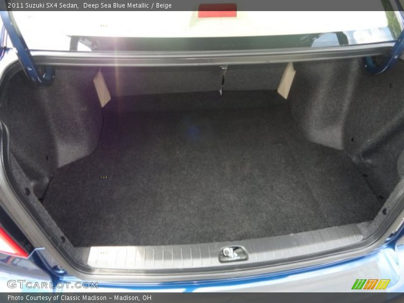 Deep Sea Blue Metallic / Beige 2011 Suzuki SX4 Sedan