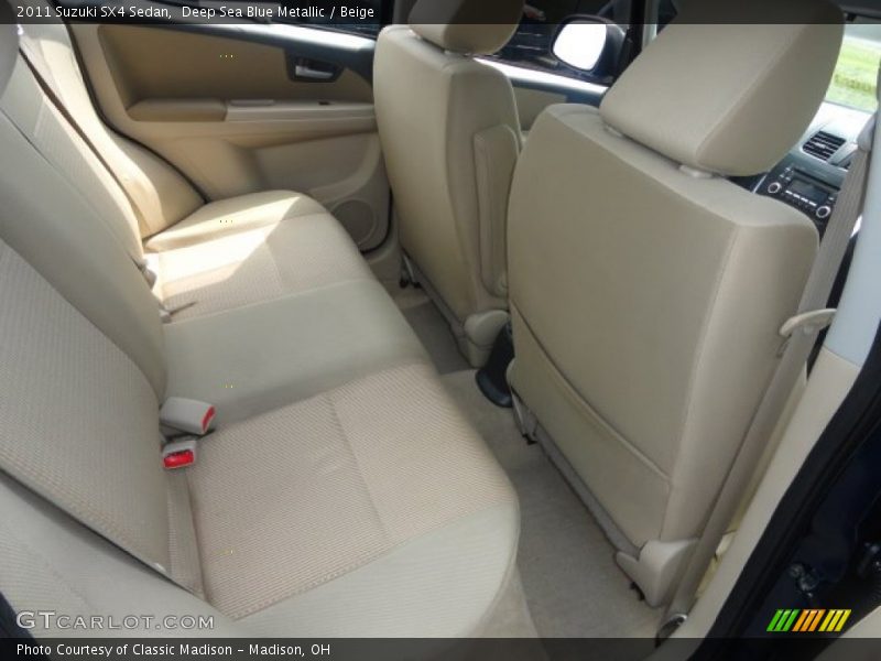 Deep Sea Blue Metallic / Beige 2011 Suzuki SX4 Sedan