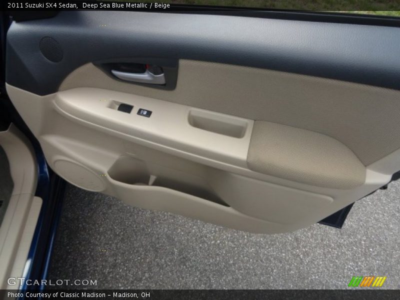 Deep Sea Blue Metallic / Beige 2011 Suzuki SX4 Sedan