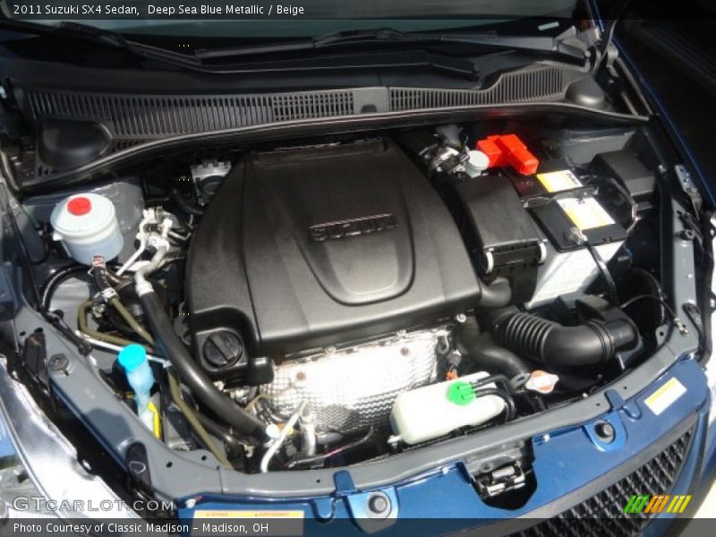 Deep Sea Blue Metallic / Beige 2011 Suzuki SX4 Sedan