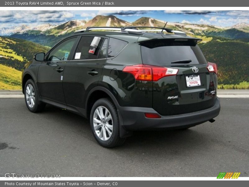 Spruce Green Mica / Black 2013 Toyota RAV4 Limited AWD
