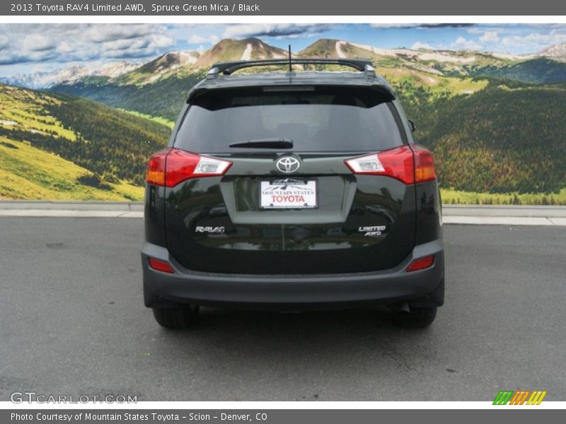 Spruce Green Mica / Black 2013 Toyota RAV4 Limited AWD