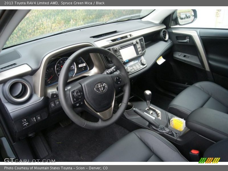 Spruce Green Mica / Black 2013 Toyota RAV4 Limited AWD