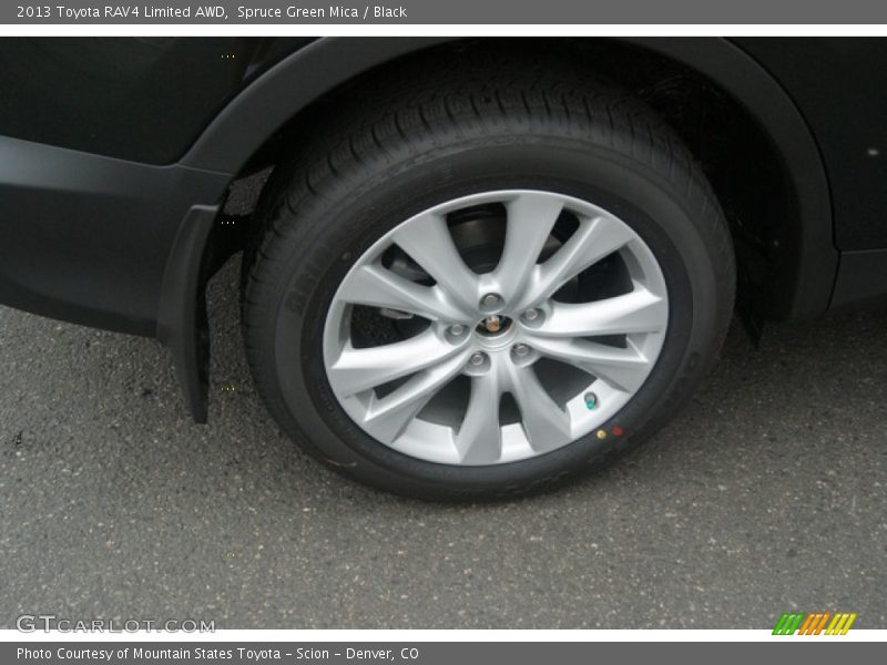 Spruce Green Mica / Black 2013 Toyota RAV4 Limited AWD