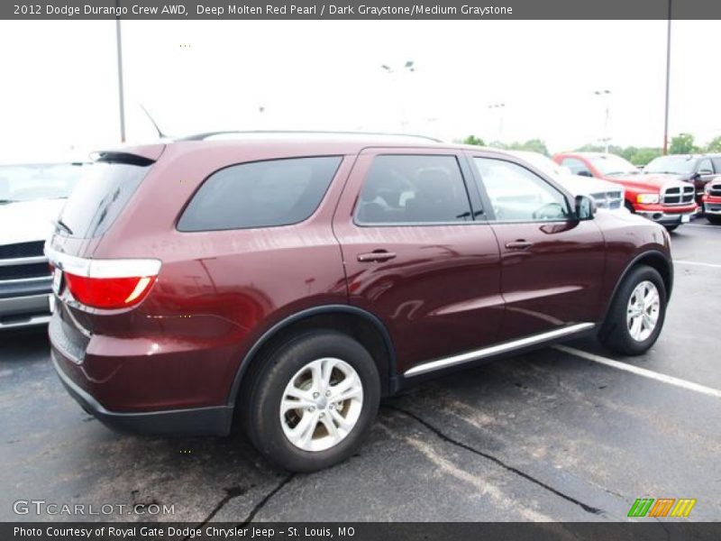 Deep Molten Red Pearl / Dark Graystone/Medium Graystone 2012 Dodge Durango Crew AWD