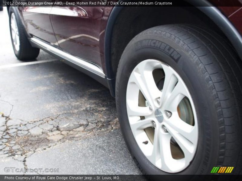 Deep Molten Red Pearl / Dark Graystone/Medium Graystone 2012 Dodge Durango Crew AWD