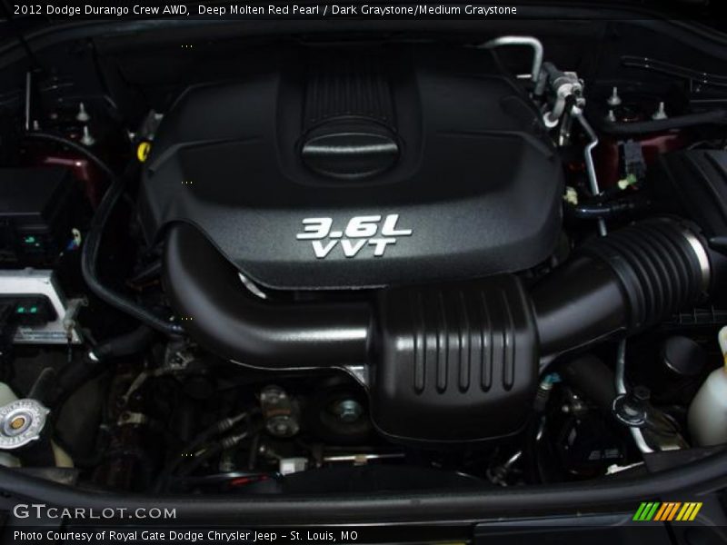 Deep Molten Red Pearl / Dark Graystone/Medium Graystone 2012 Dodge Durango Crew AWD