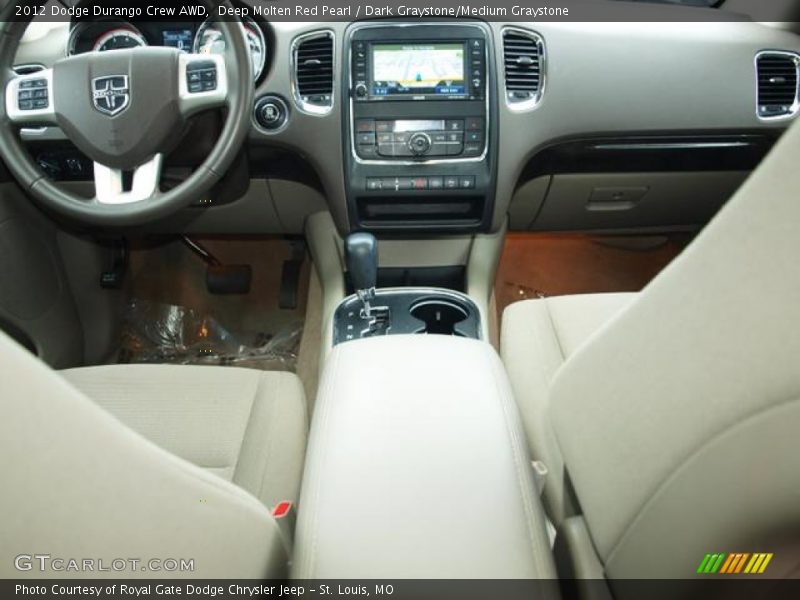Deep Molten Red Pearl / Dark Graystone/Medium Graystone 2012 Dodge Durango Crew AWD