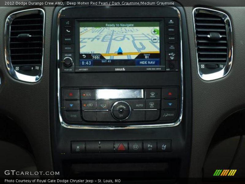 Deep Molten Red Pearl / Dark Graystone/Medium Graystone 2012 Dodge Durango Crew AWD