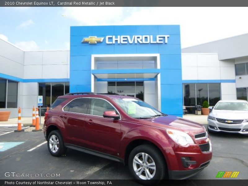 Cardinal Red Metallic / Jet Black 2010 Chevrolet Equinox LT