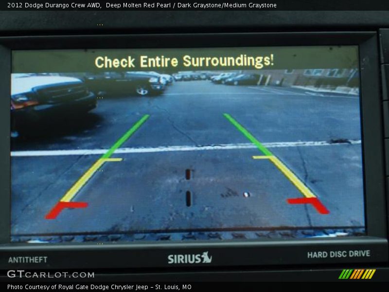 Deep Molten Red Pearl / Dark Graystone/Medium Graystone 2012 Dodge Durango Crew AWD