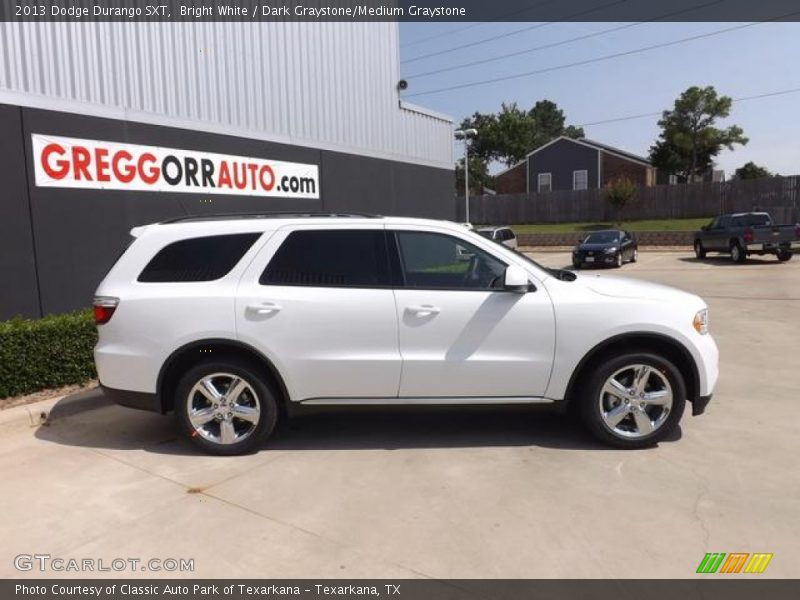 Bright White / Dark Graystone/Medium Graystone 2013 Dodge Durango SXT