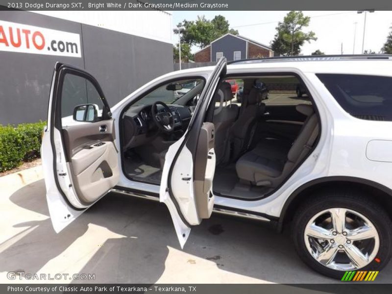 Bright White / Dark Graystone/Medium Graystone 2013 Dodge Durango SXT