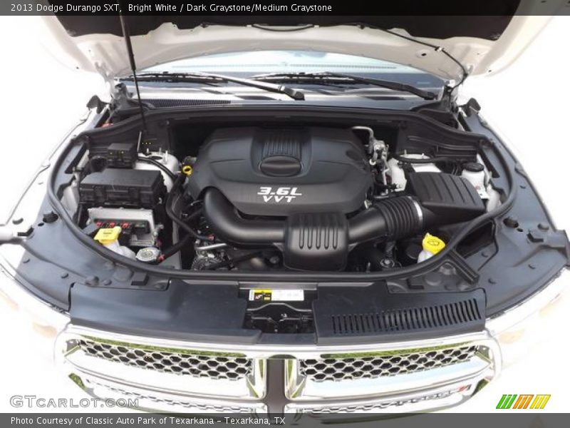 Bright White / Dark Graystone/Medium Graystone 2013 Dodge Durango SXT