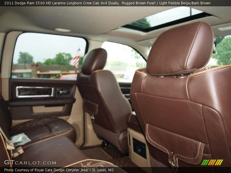 Rugged Brown Pearl / Light Pebble Beige/Bark Brown 2011 Dodge Ram 3500 HD Laramie Longhorn Crew Cab 4x4 Dually