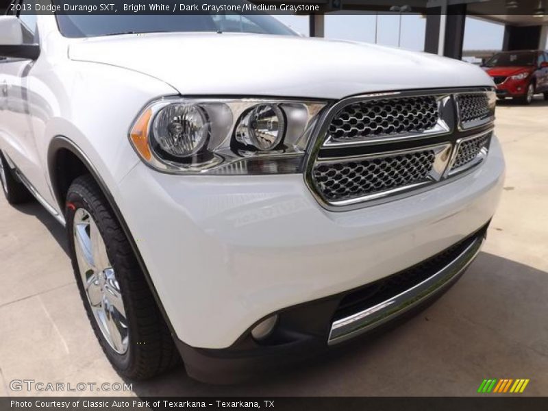 Bright White / Dark Graystone/Medium Graystone 2013 Dodge Durango SXT