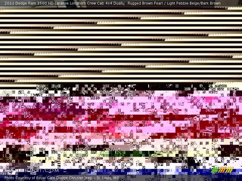 Rugged Brown Pearl / Light Pebble Beige/Bark Brown 2011 Dodge Ram 3500 HD Laramie Longhorn Crew Cab 4x4 Dually