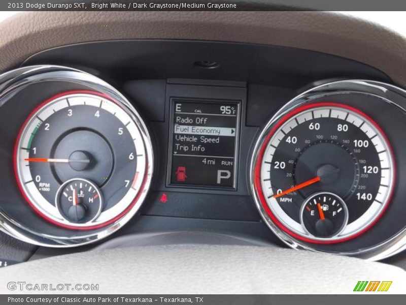 Bright White / Dark Graystone/Medium Graystone 2013 Dodge Durango SXT