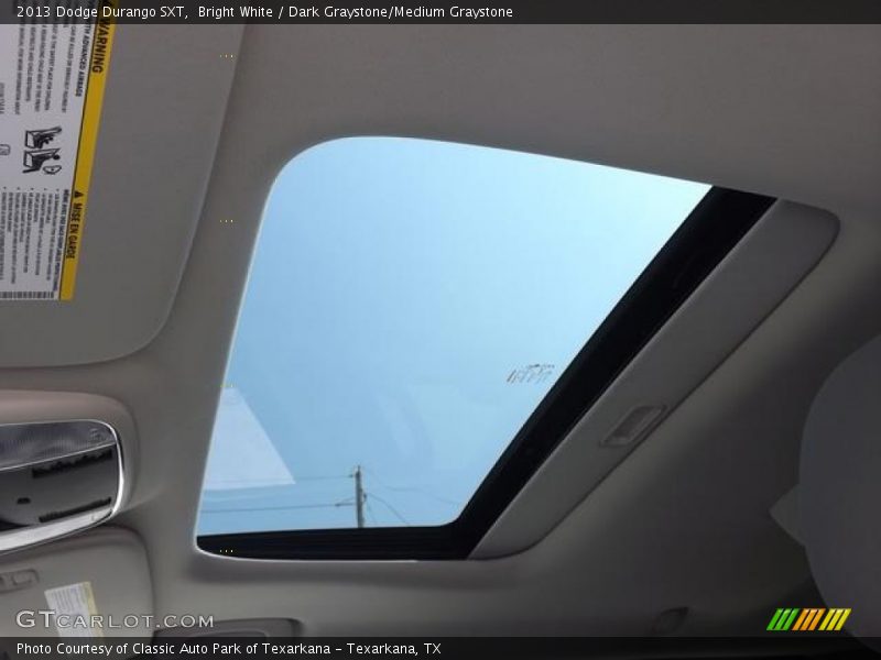 Bright White / Dark Graystone/Medium Graystone 2013 Dodge Durango SXT