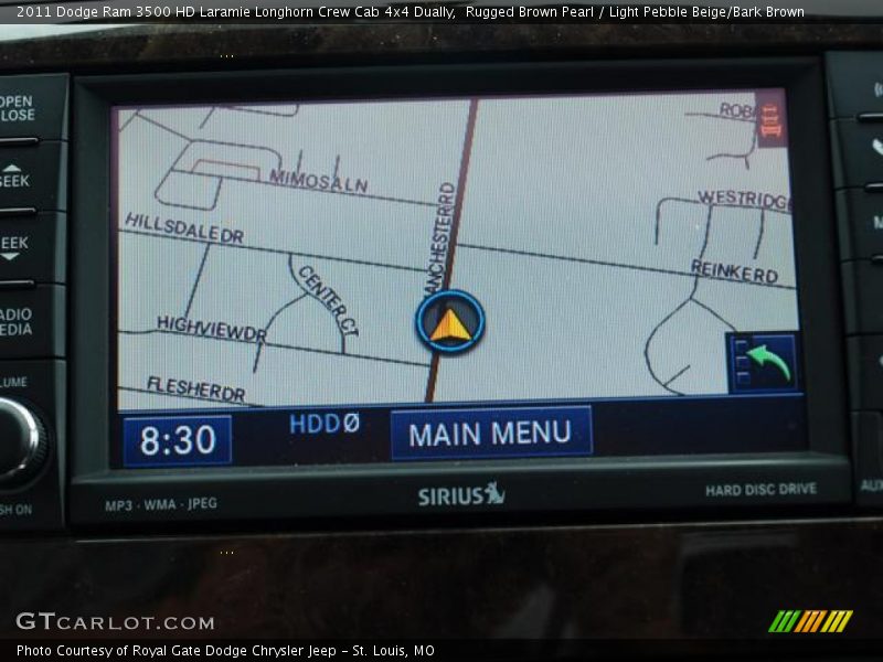 Rugged Brown Pearl / Light Pebble Beige/Bark Brown 2011 Dodge Ram 3500 HD Laramie Longhorn Crew Cab 4x4 Dually